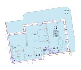 2-кімнатна 79.88 м² в ЖК Дім Потоцького від 39 000 грн/м², Одеса