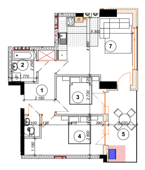 2-комнатная 63.9 м² в ЖК Park Residence от 22 400 грн/м², Ивано-Франковск