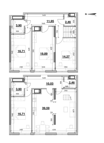 Дворівнева 141.87 м² в ЖК Nordica Residence від 63 508 грн/м², Київ