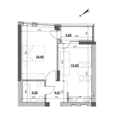 1-кімнатна 43.45 м² в ЖК Ріел Сіті від 26 015 грн/м², Львів