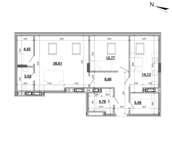2-комнатная 80.78 м² в ЖК Містечко Підзамче от 28 978 грн/м², Львов