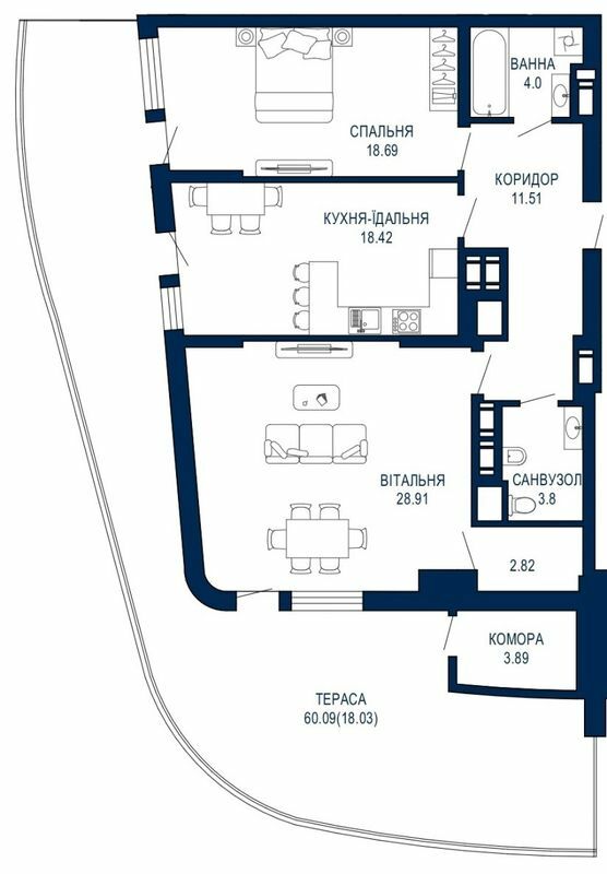 2-комнатная 110.07 м² в ЖК Viking Park от 31 050 грн/м², Львов