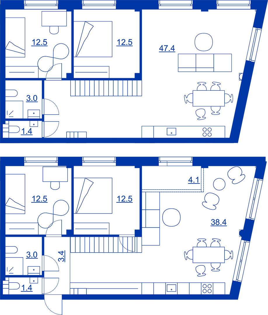 Двухуровневая 144.6 м² в ЖК RYBALSKY от 55 499 грн/м², Киев