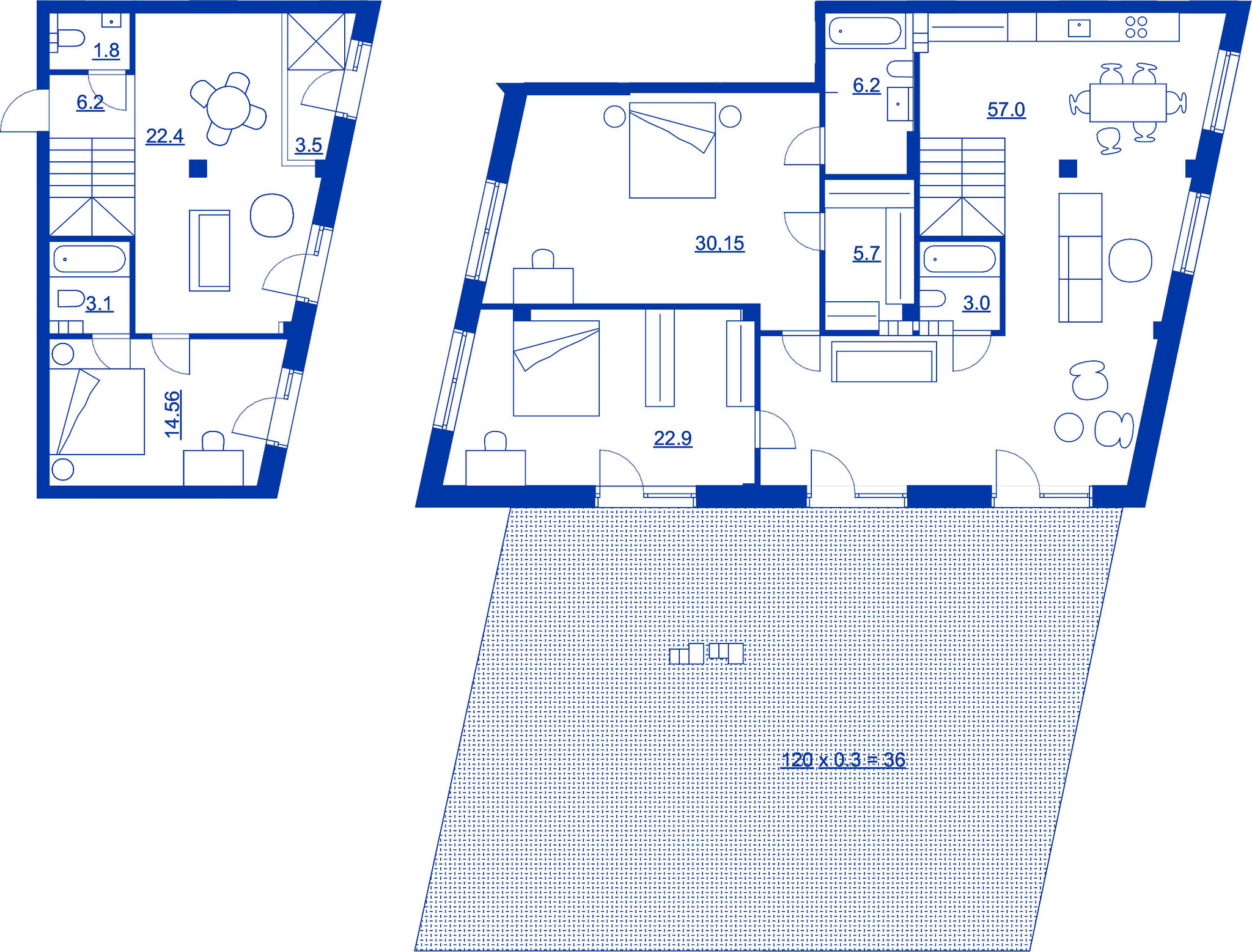 Двухуровневая 212.45 м² в ЖК RYBALSKY от 55 499 грн/м², Киев
