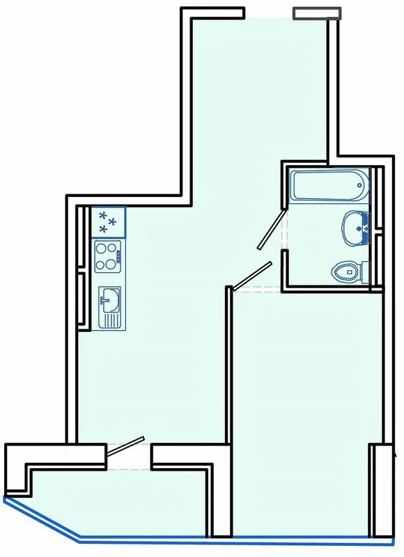 1-кімнатна 45.9 м² в ЖК Німецький проект на Холодній Горі від 28 700 грн/м², Харків