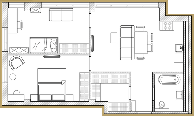 2-комнатная 67.86 м² в ЖК Premier Park от 45 400 грн/м², Днепр