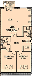 3-кімнатна 108.2 м² в ЖК Бородіно від 24 600 грн/м², Запоріжжя