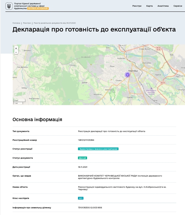 Сертификат о готовности Комплекс, ЖК Elite House