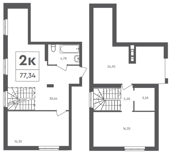 Дворівнева 77.34 м² в ЖК Scandia від 19 000 грн/м², м. Бровари