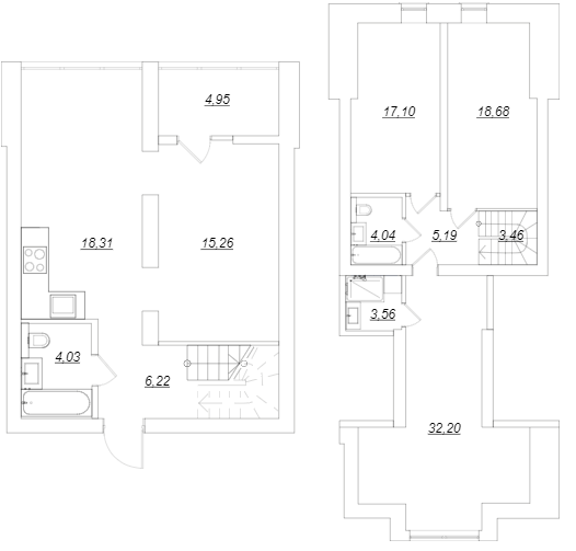 Двухуровневая 132.95 м² в ЖК Desna Park Residence от 16 800 грн/м², с. Зазимье