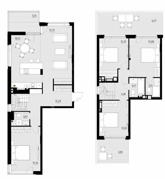 Двухуровневая 150.72 м² в ЖК Wellness Park от 26 000 грн/м², пгт Гостомель