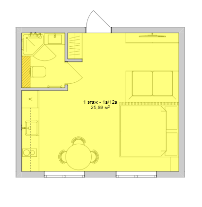 Студия 25.8 м² в ЖК Sofievsky от 18 005 грн/м², с. Гнатовка