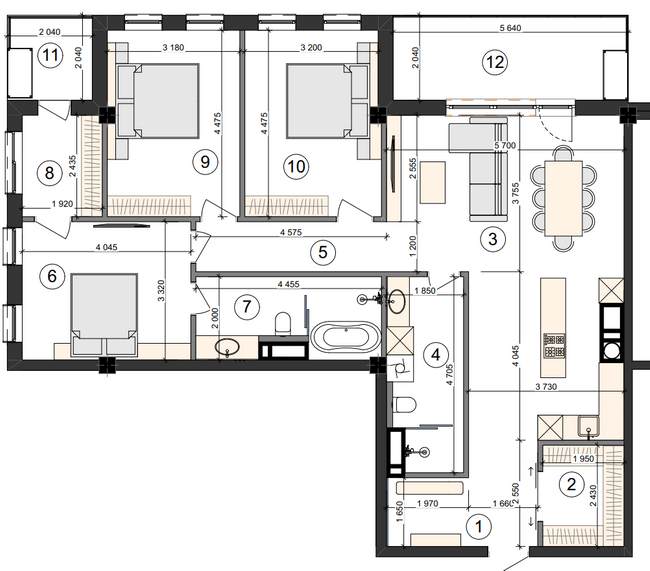 3-комнатная 124.32 м² в ЖК Shatilov Park от 42 100 грн/м², Харьков