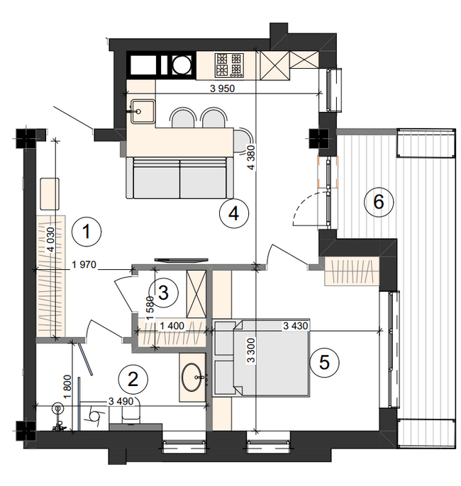 1-комнатная 49.03 м² в ЖК Shatilov Park от 40 700 грн/м², Харьков