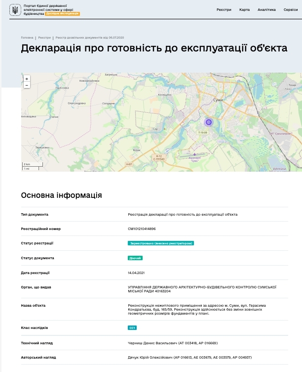 Сертификат о готовности Дом 2, ЖК Городок