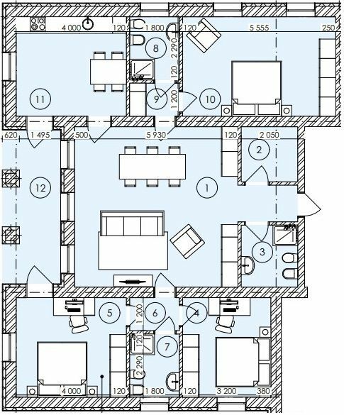 4-комнатная 124.67 м² в КД FAMILY BOTANIQ GARDEN от 34 100 грн/м², с. Лесники