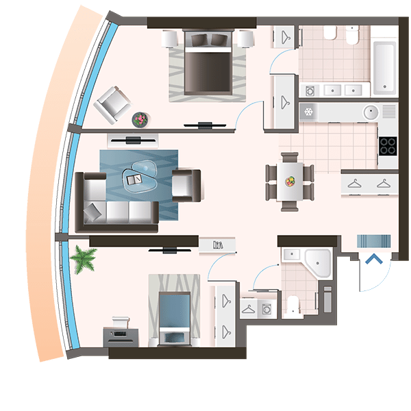 2-комнатная 92.72 м² в ЖК Oasis от 43 000 грн/м², Киев
