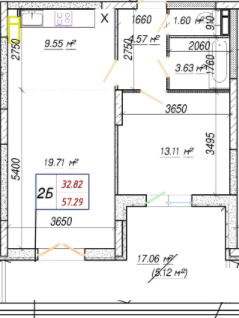 1-кімнатна 57.29 м² в ЖК Вудсторія від 23 500 грн/м², Київ