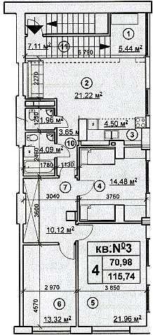 4-кімнатна 115.74 м² в ЖК на вул. Євгенія Харченка (Леніна), 47-59 від 16 050 грн/м², Київ