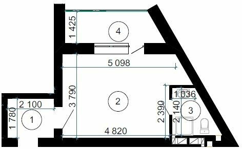 Студия 32.6 м² в ЖК Сырецкий парк от 39 600 грн/м², Киев