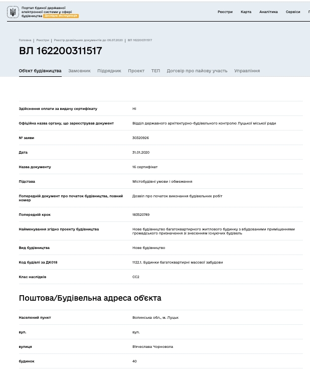 Сертификат о готовности Жилой комплекс, ЖК Варваровка