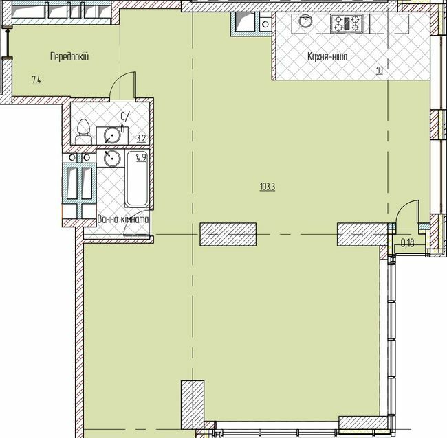 2-кімнатна 129.08 м² в БФК Metropole від 140 000 грн/м², Київ