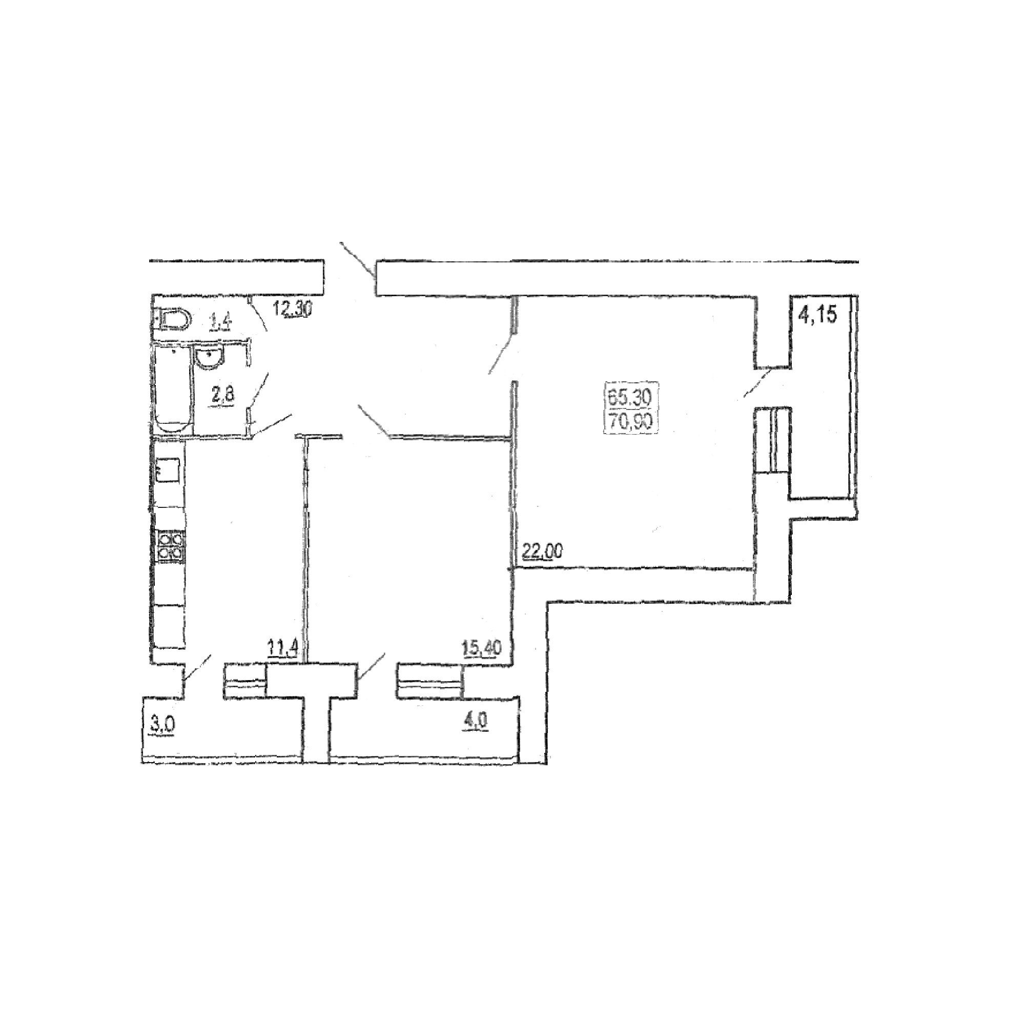 2-комнатная 70 м² в ЖК на вул. Пирогова от 19 300 грн/м², Тернополь