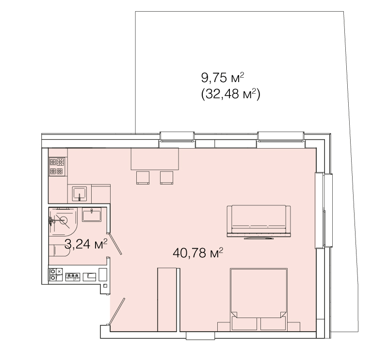 1-кімнатна 53.77 м² в ЖК Smart House від 100 000 грн/м², Львів