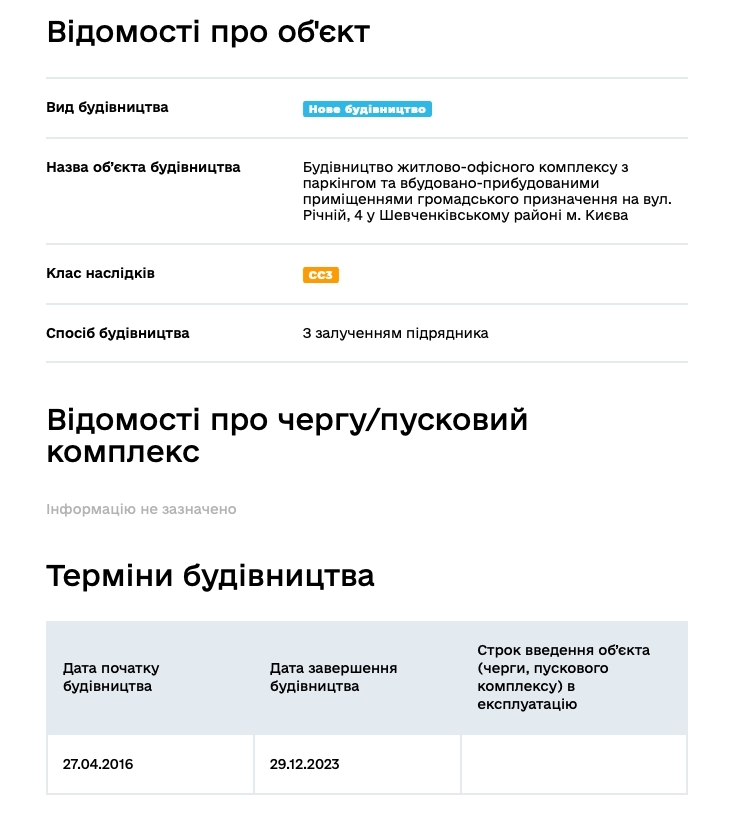 Сертификат о готовности Дом, ЖК Камертон