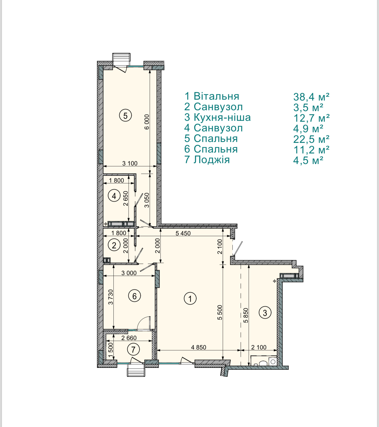 3-кімнатна 97.5 м² в ЖК Sense City від 32 000 грн/м², с. Софіївська Борщагівка