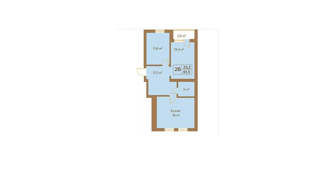 2-кімнатна 61.5 м² в ЖК Гранд Віллас від 19 900 грн/м², смт Ворзель