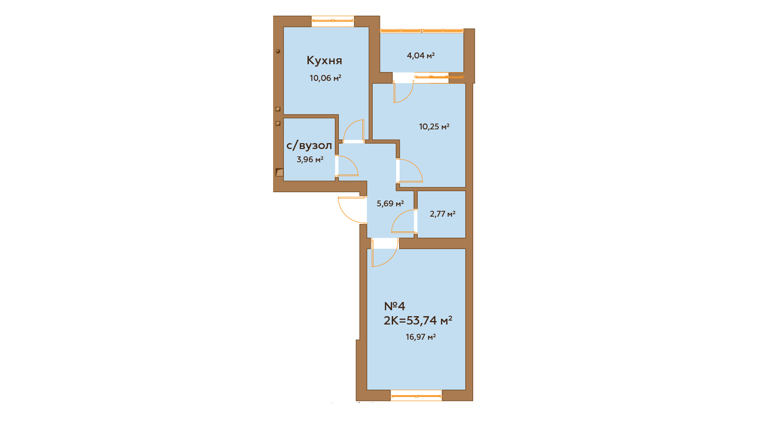 2-кімнатна 53.74 м² в ЖК Гранд Віллас від 23 880 грн/м², смт Ворзель