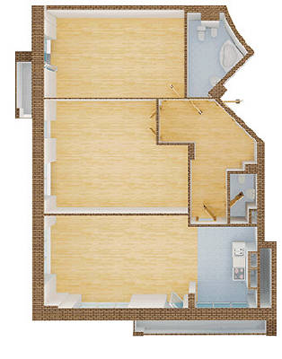 2-кімнатна 112.1 м² в КБ Арт Холл від 52 300 грн/м², Київ
