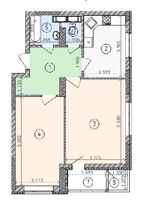 2-кімнатна 62.27 м² в ЖК Вишиванка від забудовника, Київ