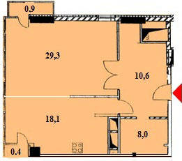 1-комнатная 67.3 м² в ЖК Артемида от застройщика, Киев