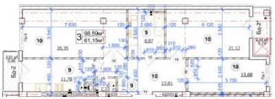 3-кімнатна 98.59 м² в ЖК на вул. Івана Карпинця / Генерала Засядько від 28 350 грн/м², Львів