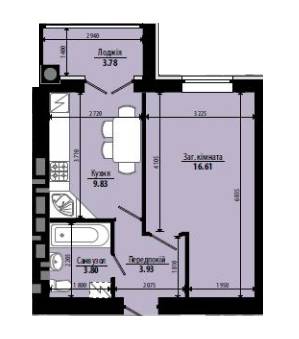 1-кімнатна 37.95 м² в ЖК Green Life-2 від забудовника, м. Ірпінь
