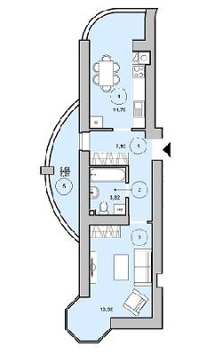 1-комнатная 45.07 м² в ЖК Cherry Town от 14 000 грн/м², г. Вишневое
