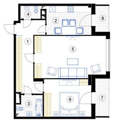 2-комнатная 79.1 м² в ЖД на ул. Евгения Коновальца (Щорса), 36Е от 33 200 грн/м², Киев