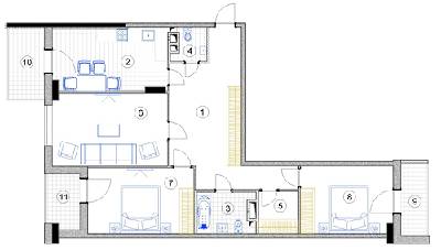 3-комнатная 112.2 м² в ЖД на ул. Евгения Коновальца (Щорса), 36Е от 33 200 грн/м², Киев