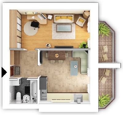 1-кімнатна 47.03 м² в ЖК Петрівський квартал від 14 000 грн/м², с. Святопетрівське