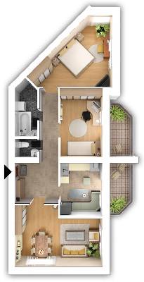 3-кімнатна 74.37 м² в ЖК Петрівський квартал від 15 000 грн/м², с. Святопетрівське