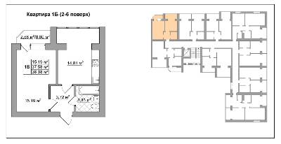 1-кімнатна 38.38 м² в ЖК Французький квартал від забудовника, м. Вишгород
