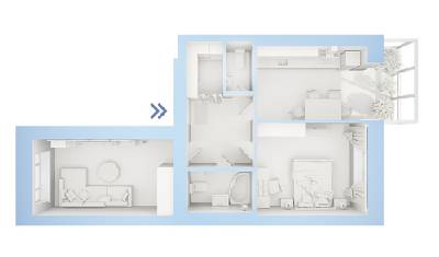 2-кімнатна 63.16 м² в ЖК Фаворит від забудовника, м. Ірпінь