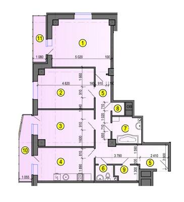 3-комнатная 99.72 м² в ЖК Дуэт от 16 700 грн/м², Харьков