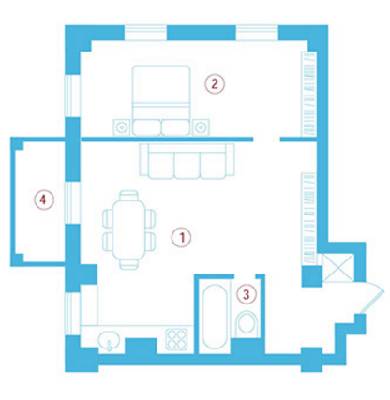 1-кімнатна 60.1 м² в ЖК Авторський від 20 570 грн/м², с. Фонтанка