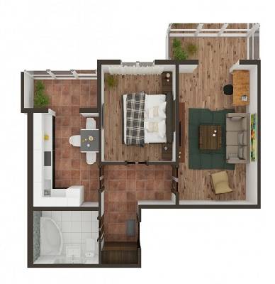 2-комнатная 59.53 м² в ЖК Контраст от 14 500 грн/м², г. Ирпень