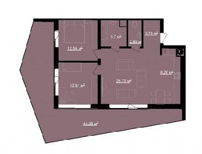 2-кімнатна 72.75 м² в ЖК Avalon Lux від 32 000 грн/м², Львів