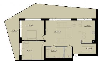 3-кімнатна 103.62 м² в ЖК Avalon Lux від забудовника, Львів