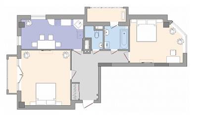 2-комнатная 78.4 м² в ЖК Adamant от 31 000 грн/м², Киев
